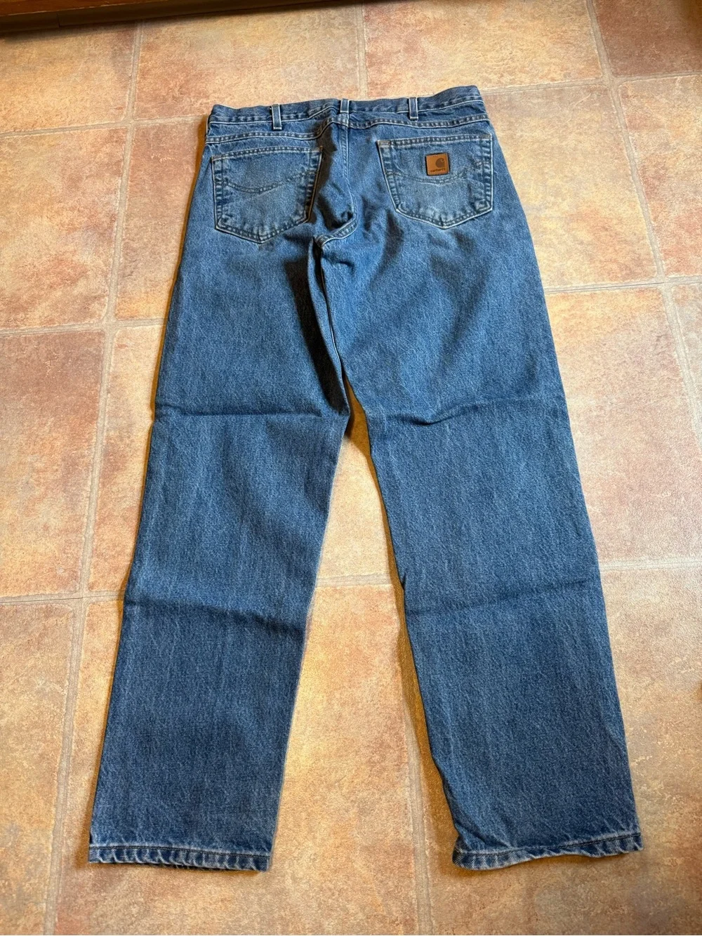 Carhartt Men's Relaxed Fit Blue Denim Jeans